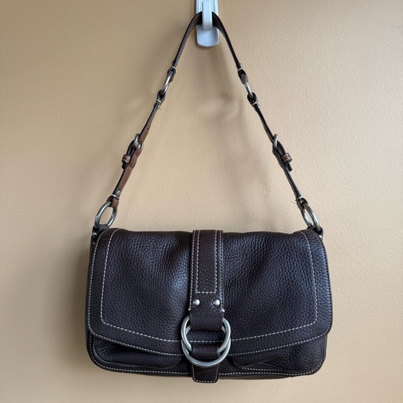 Coach Shelsea Dark Brown Leather Shoulder Bag